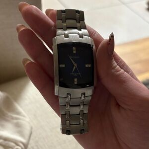Armitron Black and Silver Men's Watch